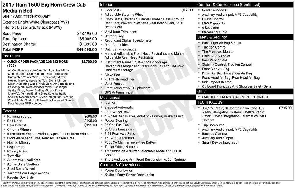 ram ram 1500 pickup 2017 1C6RR7TT2HS733542 image ram ram 1500 pickup 2017 1C6RR7TT2HS733542 image